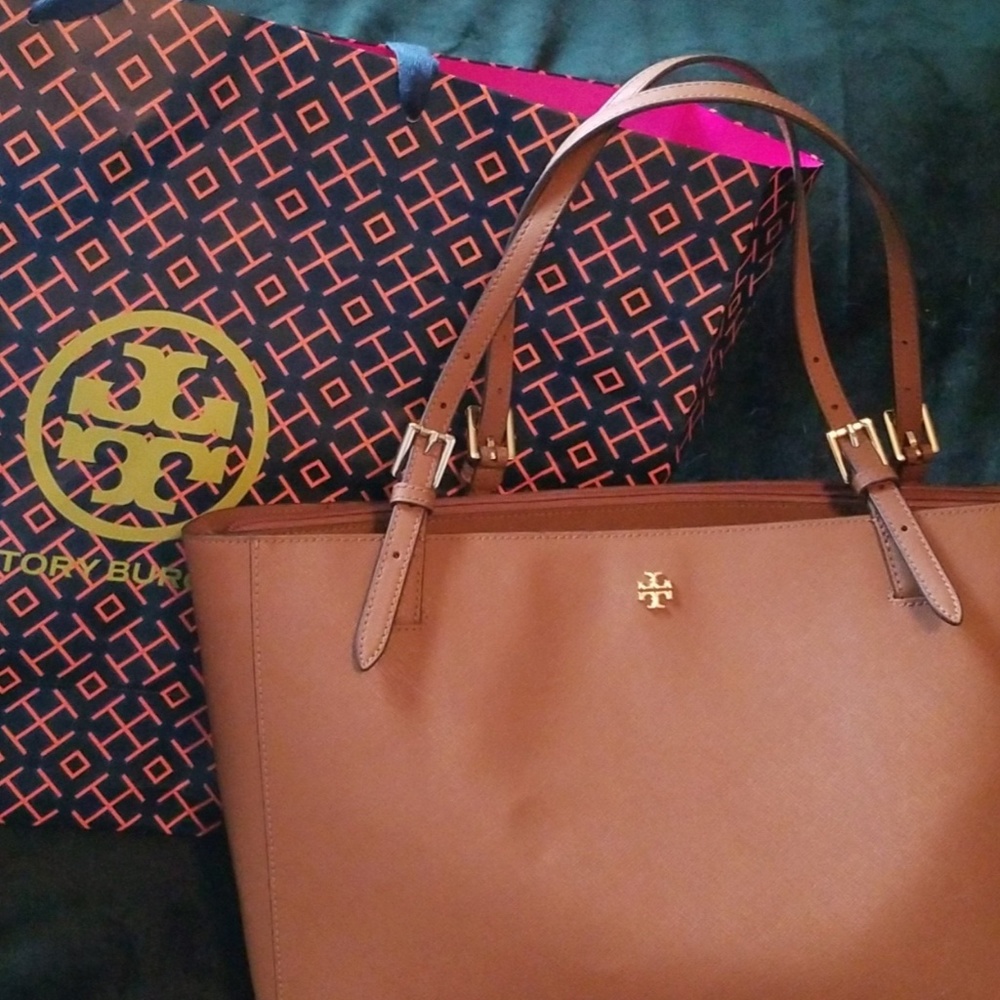 Tory Burch York Buckle Tote large leather tote